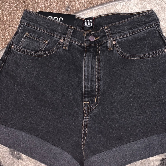 BDG Pants - High rise black denim shorts